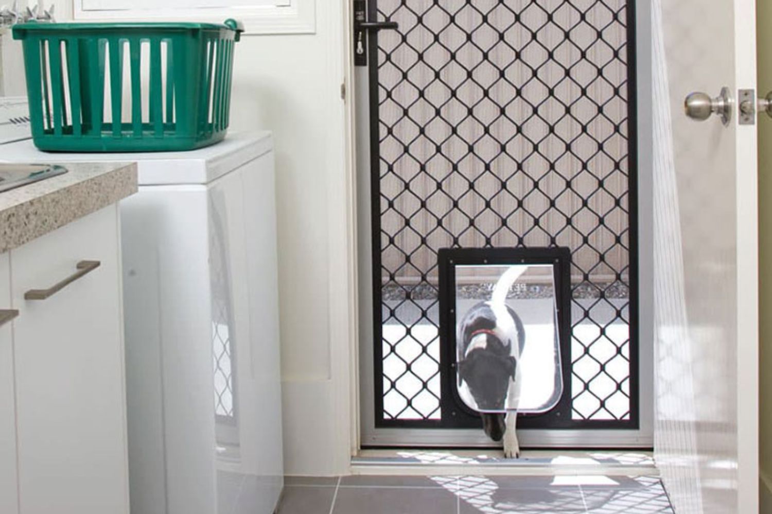 Diamond grille security door